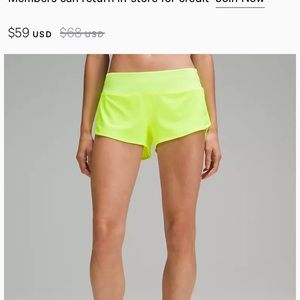 Lululemon speed up shorts